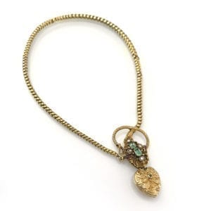 Victorian Gold Snake Necklace