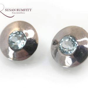 Pair of Contemporary Aquamarine Earrings
