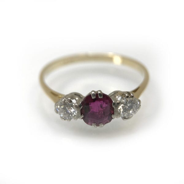 SRMA600-2 A A Ruby and Diamond Ring in 18 carat gold