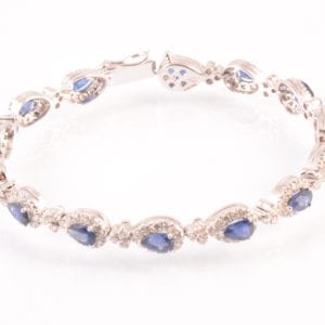 B A Pear Shaped Sapphire