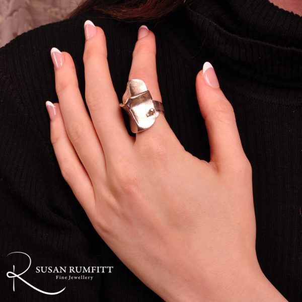 In the Magma silver ring