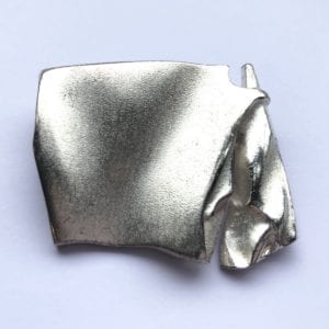 Lapponia; An Abstract Silver Brooch/Pendant