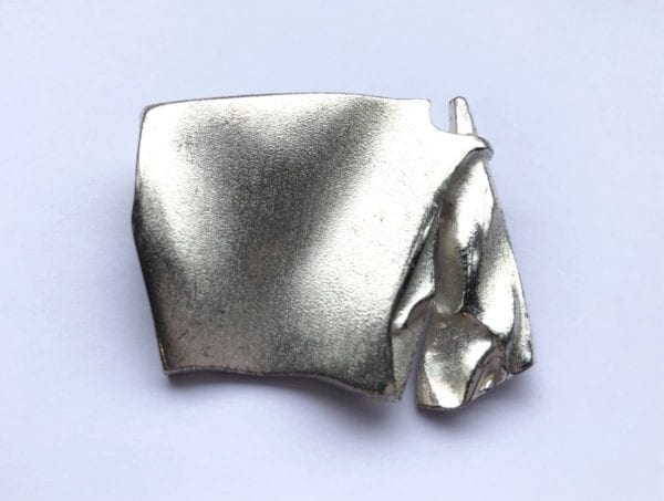 Lapponia; An Abstract Silver Brooch/Pendant