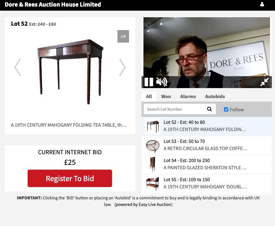 Online Auction D&R