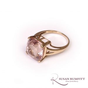 Morganite and 9ct Gold Dress Ring