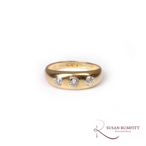 An Antique Diamond Three Stone Ring, circa 1900