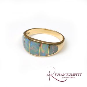 An Opal and Gold Ring