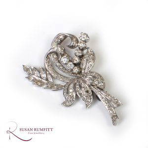 A Diamond Spray Brooch, circa 1940