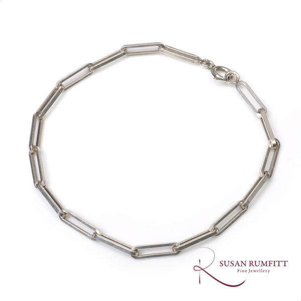 A Silver Bracelet and Necklace Set