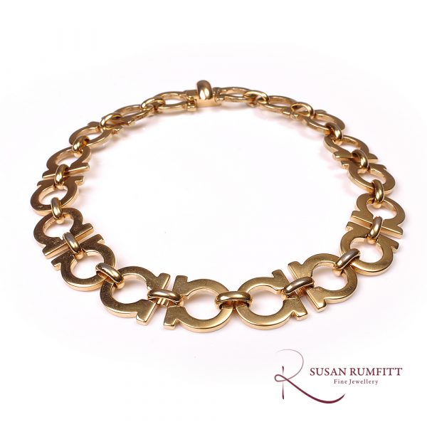 A Salvatore Ferragamo Gancini Necklace, circa 1980