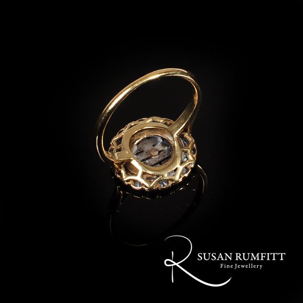 An Antique Diamond Circular Dress Ring