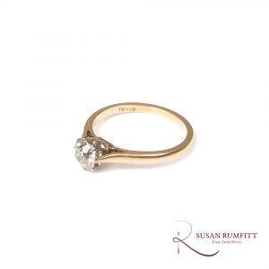 Antique Old Cut Diamond Solitaire Ring