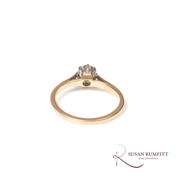 An Antique Old Cut Diamond Solitaire Ring