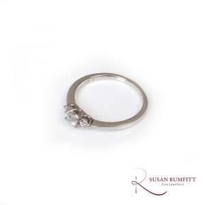 A Three Stone Diamond Ring