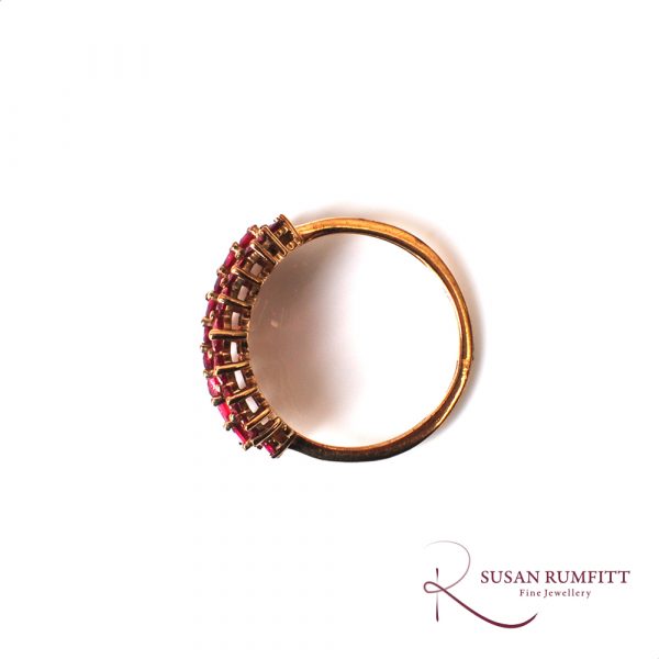 An Orange Sapphire Dress Ring