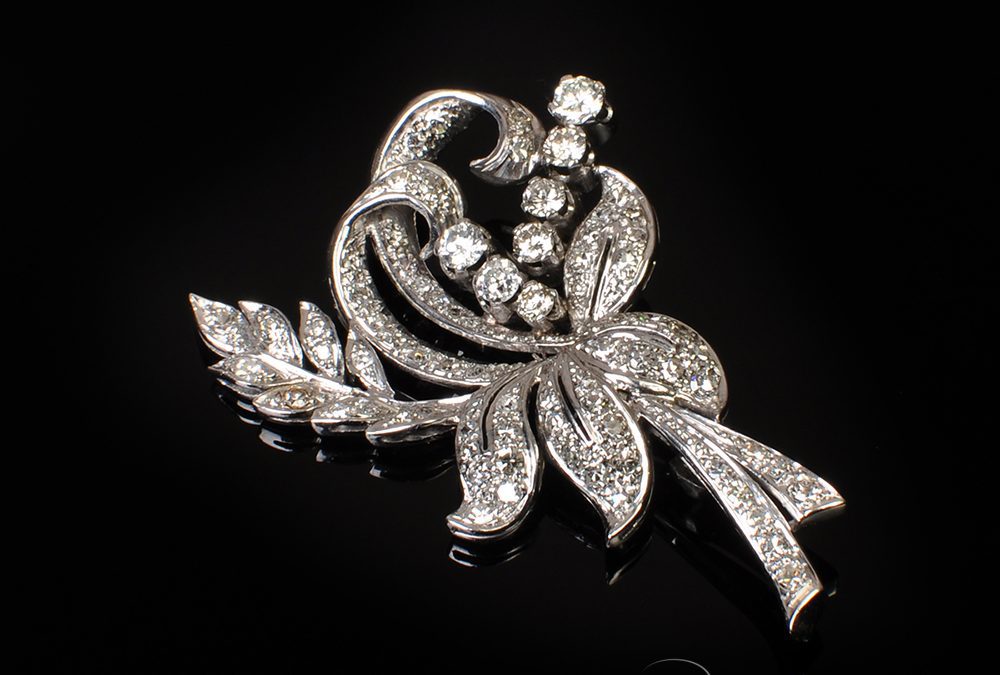 Diamond Spray Brooch, circa 1940