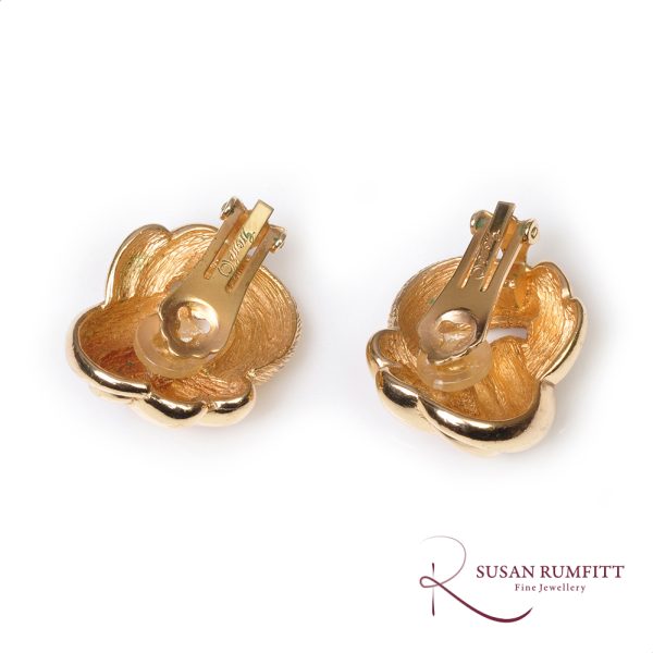A Pair of Grosse Knot Clip On Earrings, circa 1980