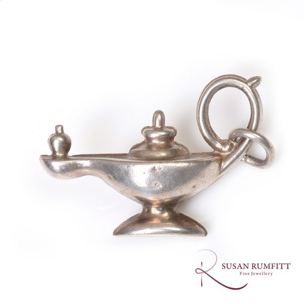 A Silver Genie Lamp Charm