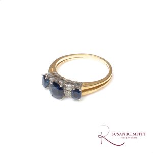 A Sapphire and Diamond Ring, Circa 1980