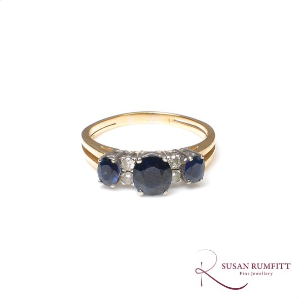 A Sapphire and Diamond Ring, Circa 1980