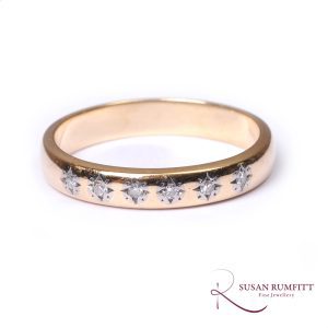 An Antique Diamond Set Band