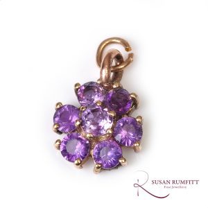 An Amethyst Flower Pendant