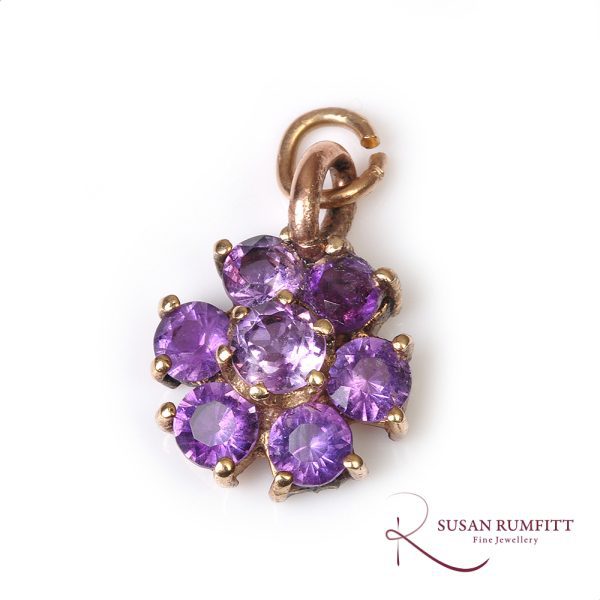 An Amethyst Flower Pendant