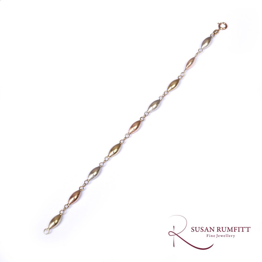 Fine Quality 3 Colour Gold Diamond Pendant set with 0.50ct Diamond -  Jewellery Cave London