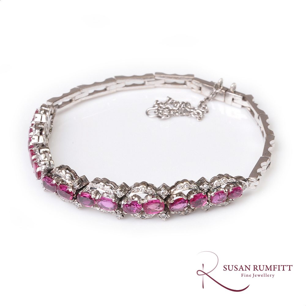 A Ruby and Diamond Bracelet