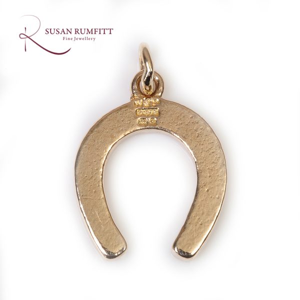 Gold Lucky Horseshoe Charm