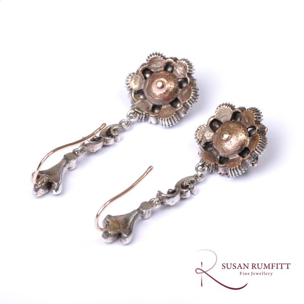 A Pair of Antique Paste Pendant Drop Earrings