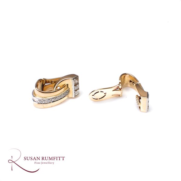 Diamond Clip on Earrings, Circa 1940