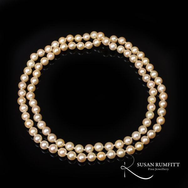 An Opera Length Cultured Pearl Necklace