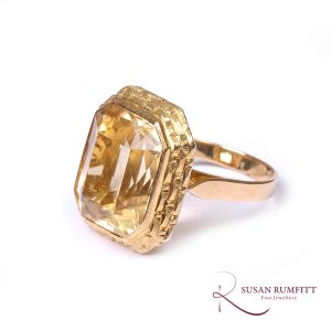 A Citrine Cocktail Ring Circa 1970