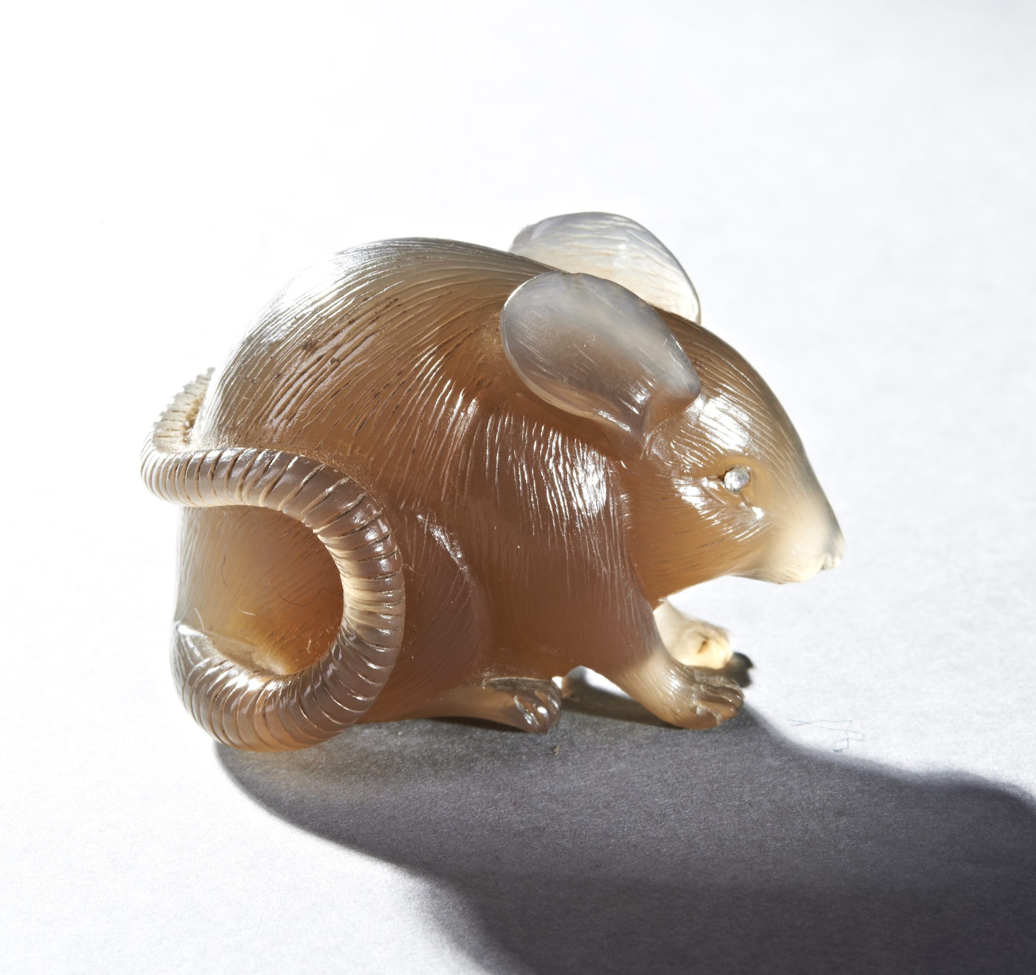 Faberge Chalcedony and Diamond Rat