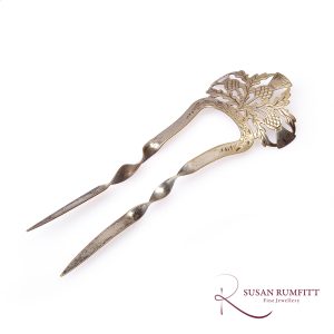 363M A Victorian Silver Scottish Hair Ornament