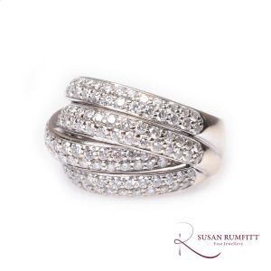 385M A Multi-Strand Diamond Dress Ring