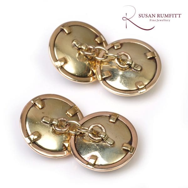 408M Essex Crystal Hunting Dog Cufflinks