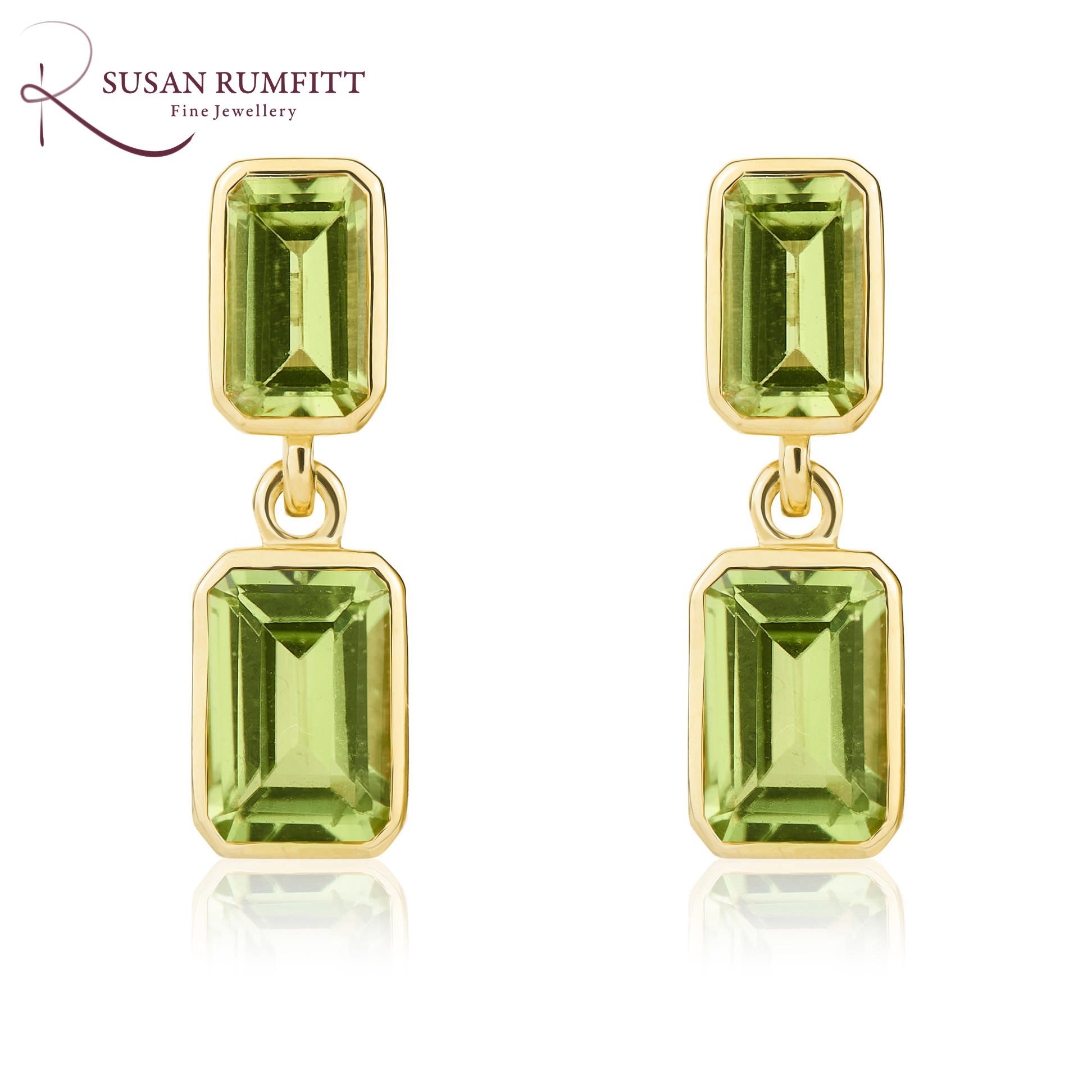 450V Peridot Drop Earrings