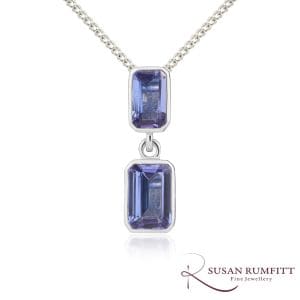 Tanzanite Drop Pendant